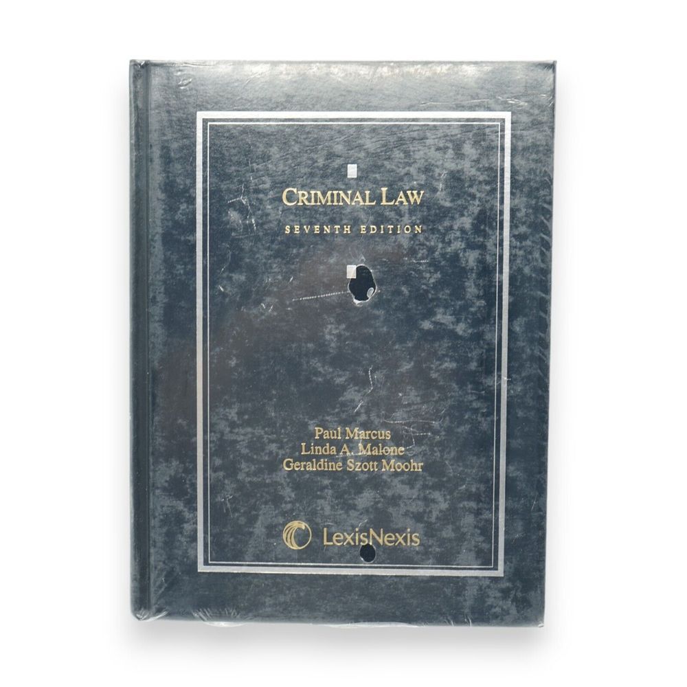 Criminal Law, 7TH Edition by Paul Marcus, Linda A. Malone, Geraldine Szott ~ NEW